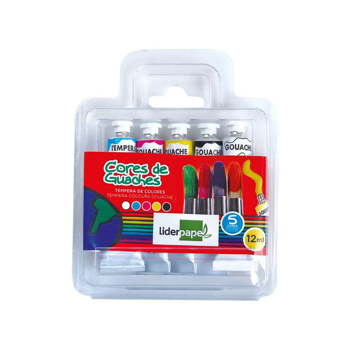 Tempera Liderpapel TP01 12 ml Multicolor 5 Piese