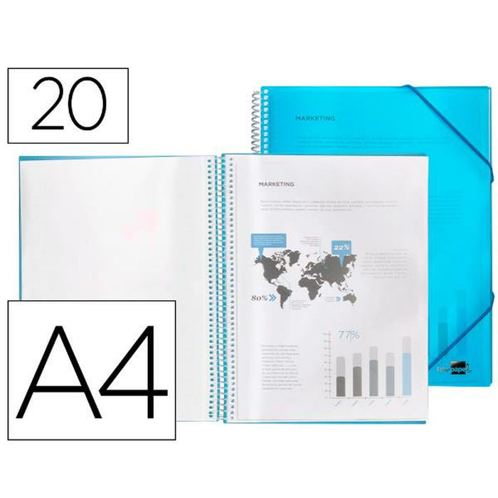 Dosar Liderpapel EC05 Albastru A4