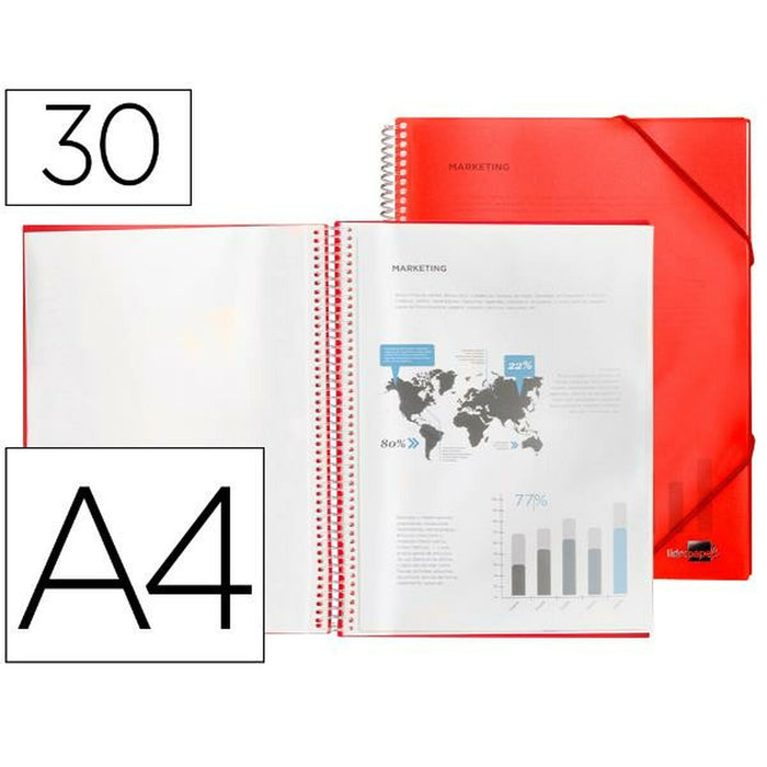 Dosar Liderpapel EC10 Roșu A4