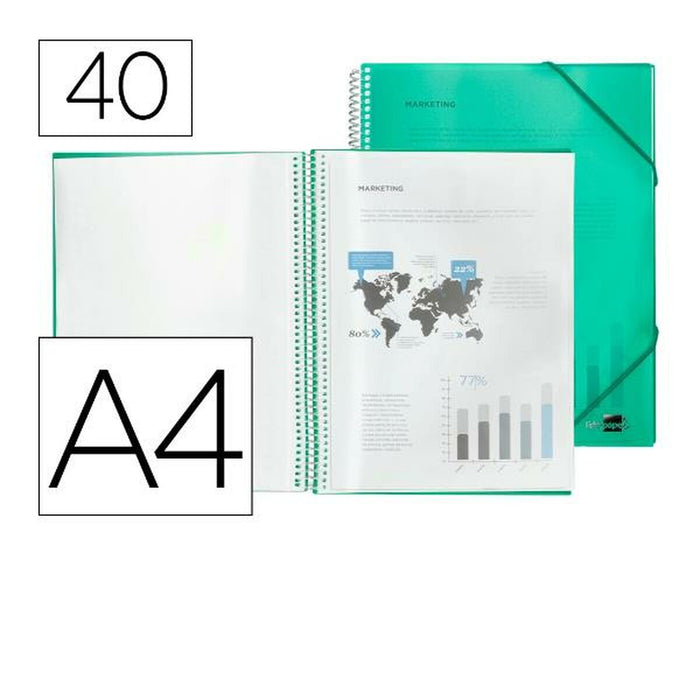 Dosar Liderpapel EC15 A4 Verde