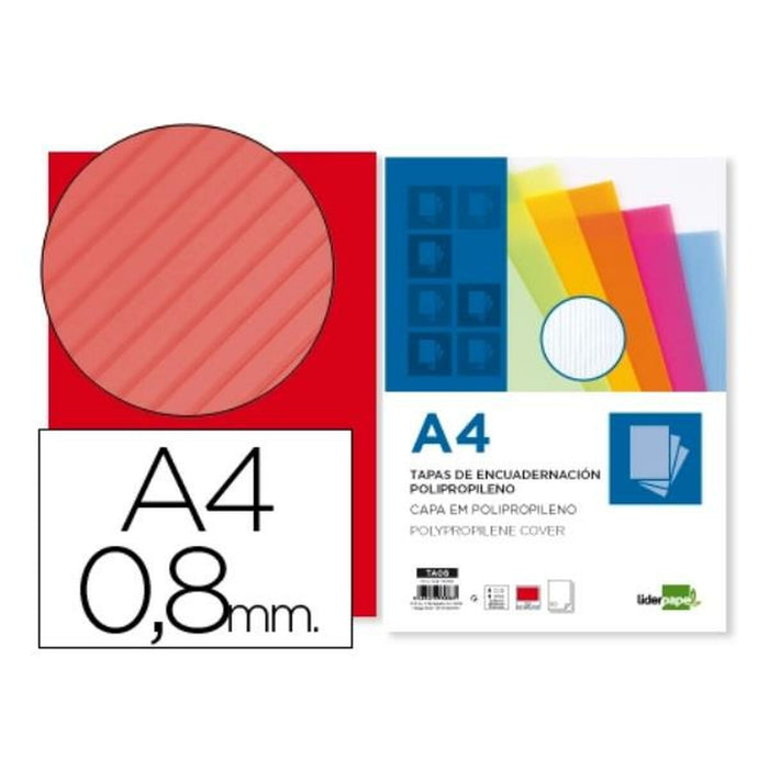 Set de capace Liderpapel TA08 Carton Roșu (50 Unități)