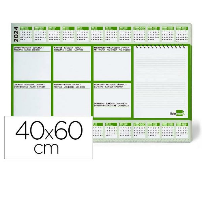 Calendar de birou Liderpapel PN01 Alb