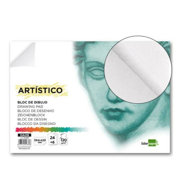 Bloc de schițe Liderpapel DA09 Alb 30 Frunze Carton