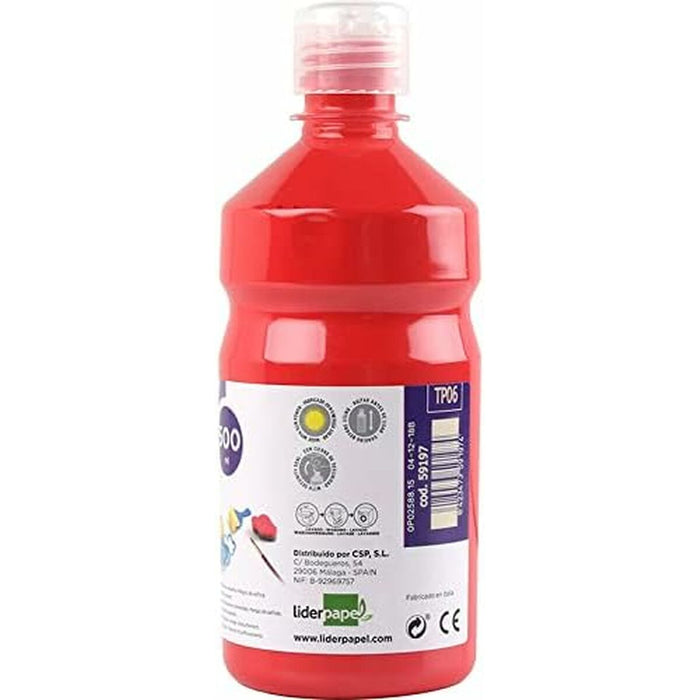 Tempera Liderpapel TP06 Roșu 500 ml