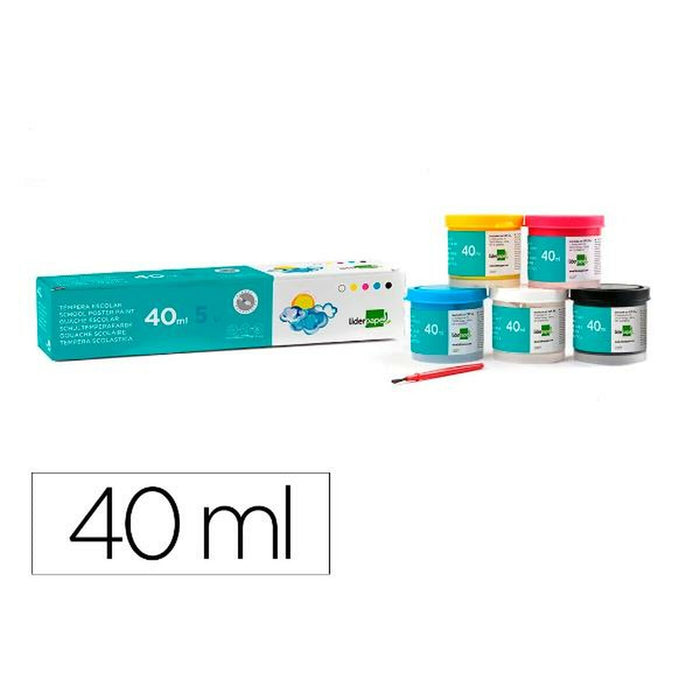 Tempera Liderpapel TP55 Multicolor 40 ml (5 Piese)