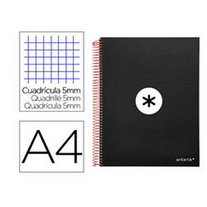 Notebook Antartik KD86 Negru A4 120 Frunze