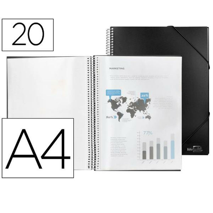 Dosar Liderpapel EC30 Negru A4