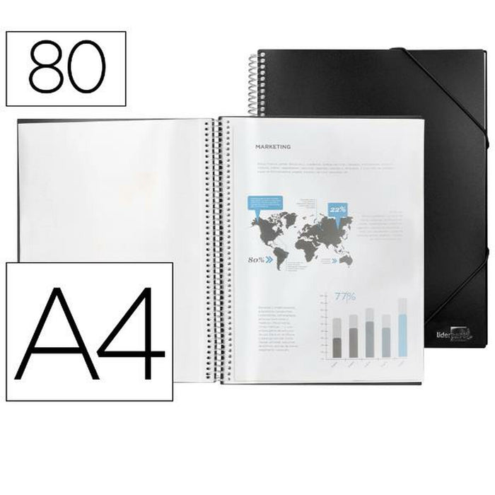 Dosar Liderpapel EC35 Negru A4