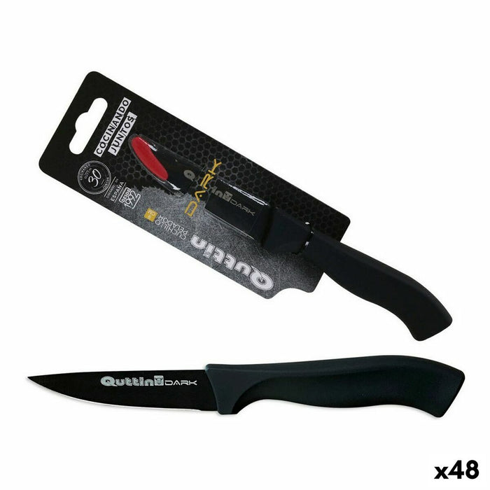 Set de cuțite de decojit Quttin Dark 19 x 2 x 2 cm 1 mm (48 Unități)