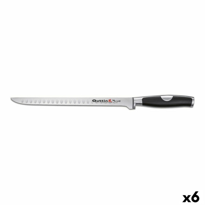 Cuțit pentru jambon Quttin Moare Oțel inoxidabil 6 Unități 2 mm 40 x 3 x 2 cm (27 cm)
