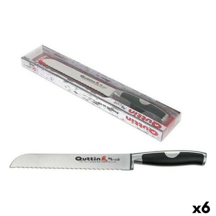 Cuțit pentru pâine Quttin Moare (22 cm) 6 Unități 3 mm