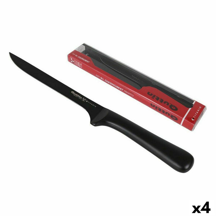 Cuțit pentru jambon Quttin Titaniu 4 Unități 16 cm