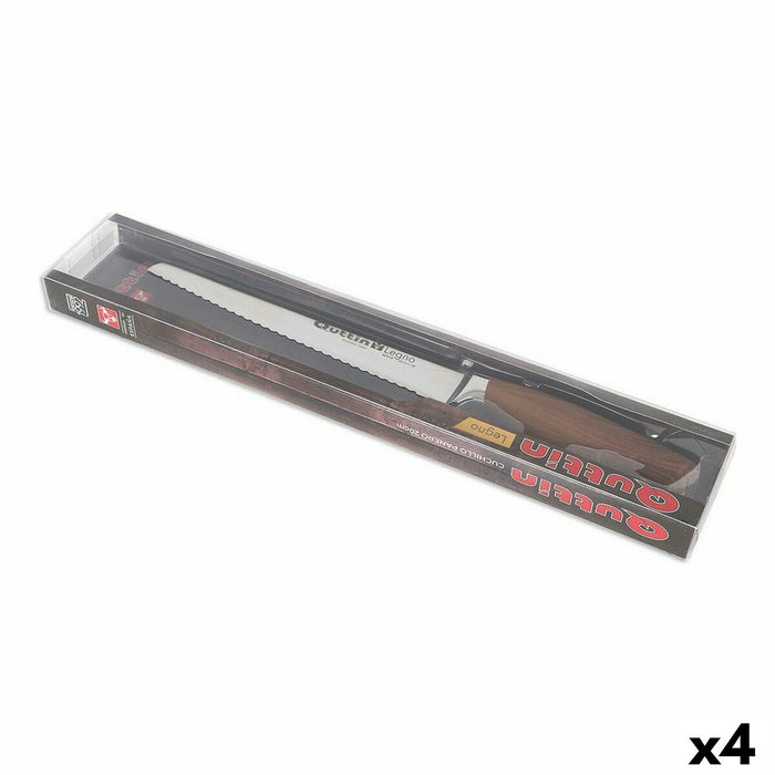 Cuțit pentru pâine Quttin Legno Oțel inoxidabil 4 Unități 39 x 8 x 3 cm (20 cm)