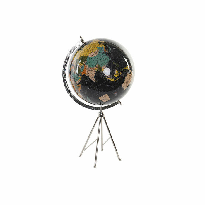 Glob Pământesc DKD Home Decor Negru Metal Hârtie Plastic 31 x 33 x 60 cm
