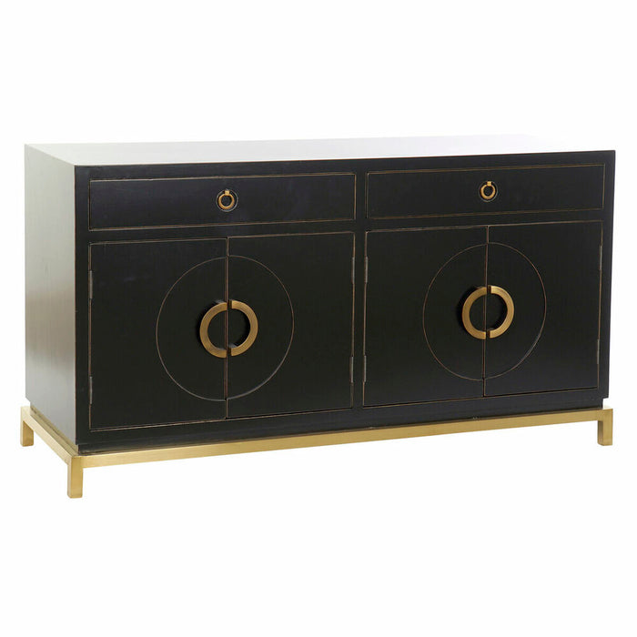 Servantă DKD Home Decor Negru Auriu* Metal Plop 150 x 50 x 80 cm