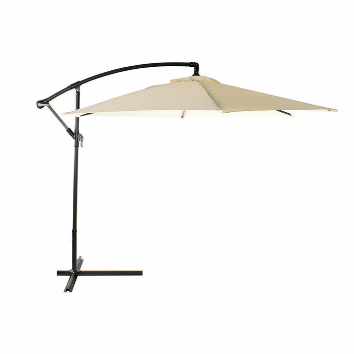 Slunečník DKD Home Decor Bej Poliester Oțel (300 x 300 x 250 cm)