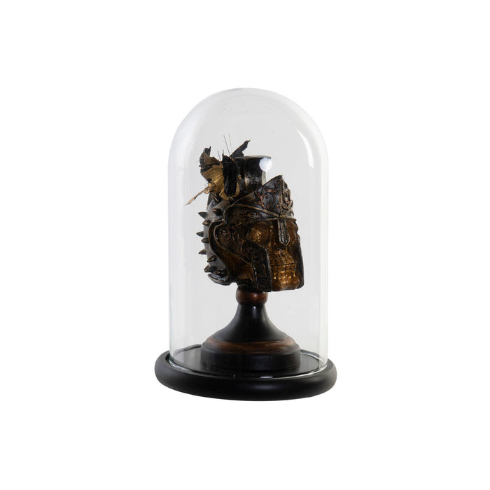 Figură Decorativă DKD Home Decor Metal Rășină Geam Lemn MDF Glam