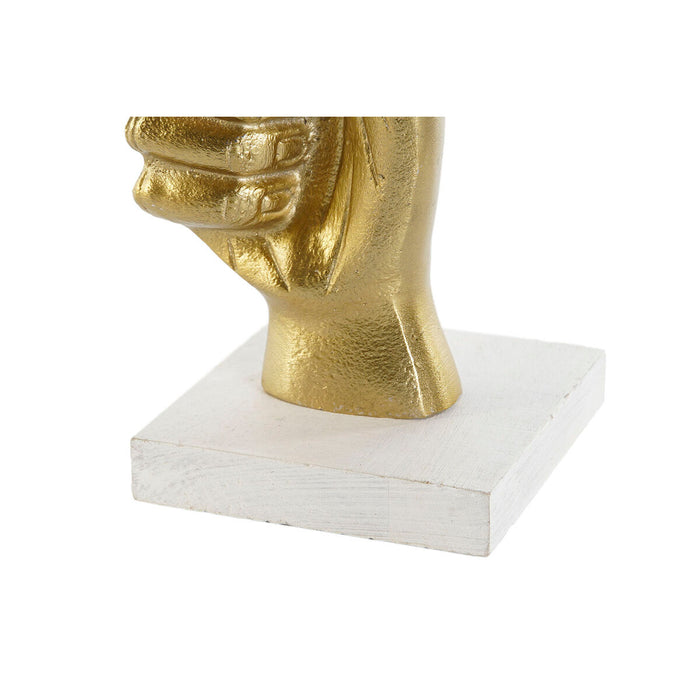Figură Decorativă DKD Home Decor Negru 10 x 10 x 20 cm Loft Mâini (3 Unități)