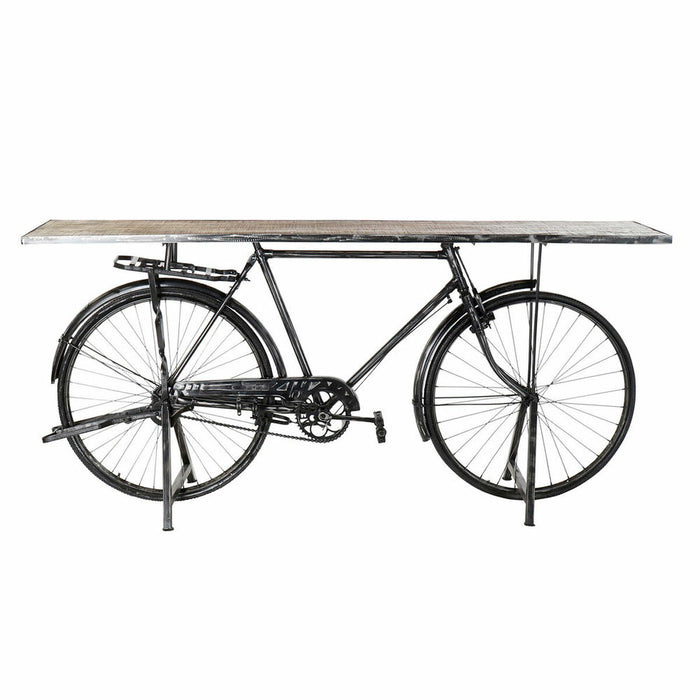 Consolă DKD Home Decor 8424001710515 Negru Gri Multicolor Maro Deschis Lemn Metal Fier Lemn de mango 193 x 50 x 90 cm