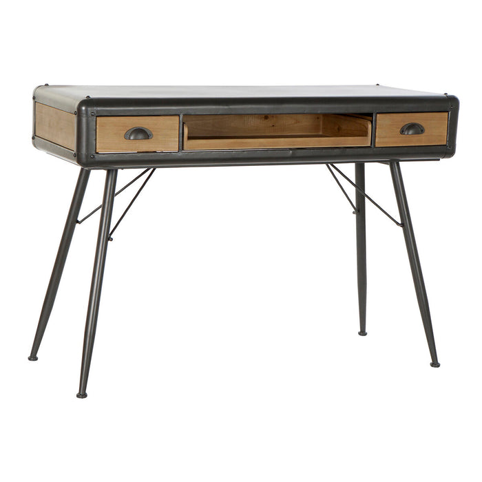 Birou DKD Home Decor 118 x 52 x 84 cm Brad Natural Metal Gri deschis