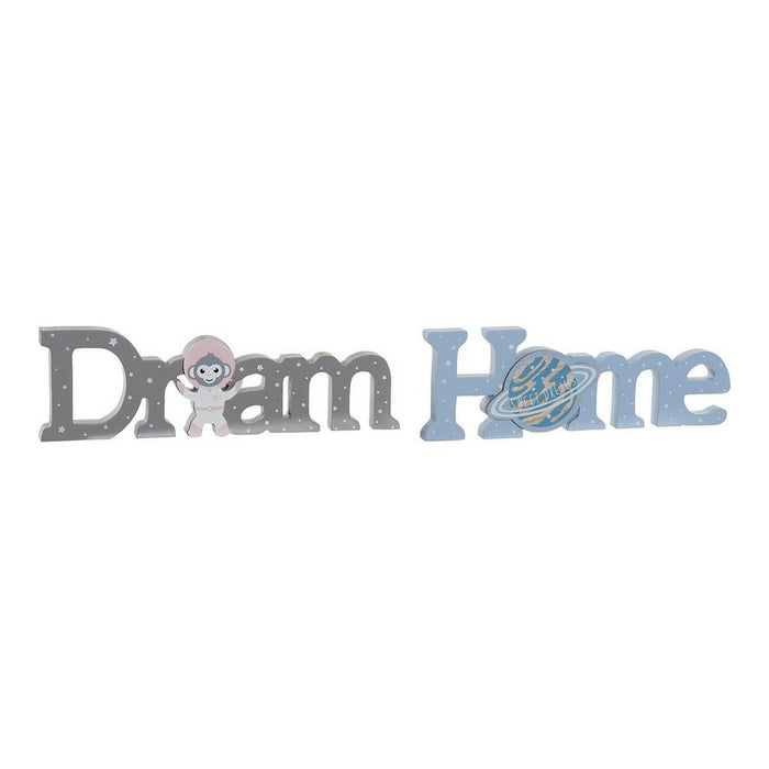 Figură Decorativă DKD Home Decor Astro Monkey Natural 29,5 x 3 x 9 cm (2 Unități)