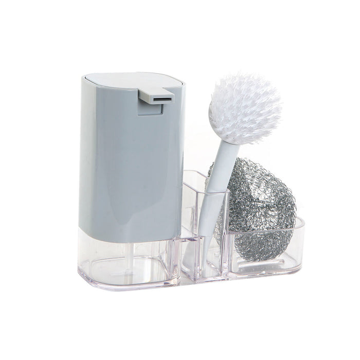 Dozator de Săpun DKD Home Decor Bucătărie PVC 19 x 7,5 x 16 cm