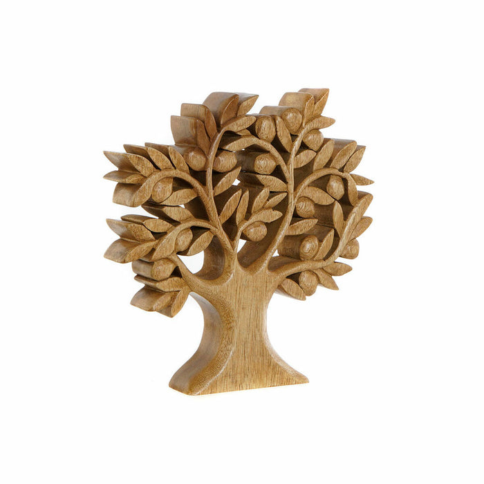 Figură Decorativă DKD Home Decor Maro Salcâm Copac Natural 30 x 5 x 30 cm