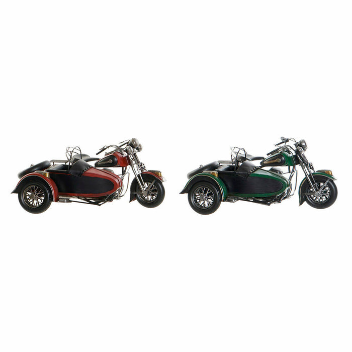 Vehicul DKD Home Decor Motocicletă Decorativ 36 x 24 x 20 cm Vintage (2 Unități)