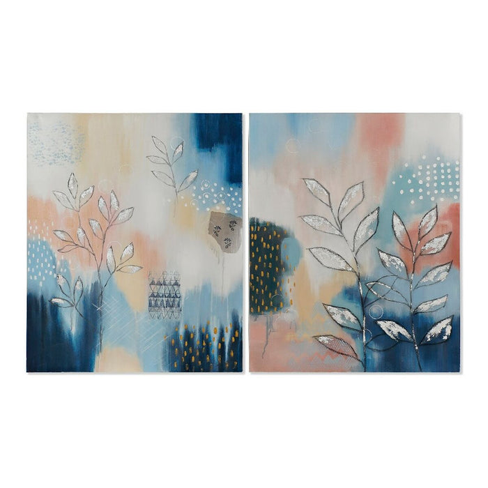 Tablou DKD Home Decor Branches Abstract 80 x 4 x 100 cm Modern (2 Unități)