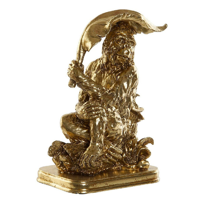 Figură Decorativă DKD Home Decor Auriu* Rășină Colonial Frunza a unei plante 16,5 x 10,6 x 22,5 cm