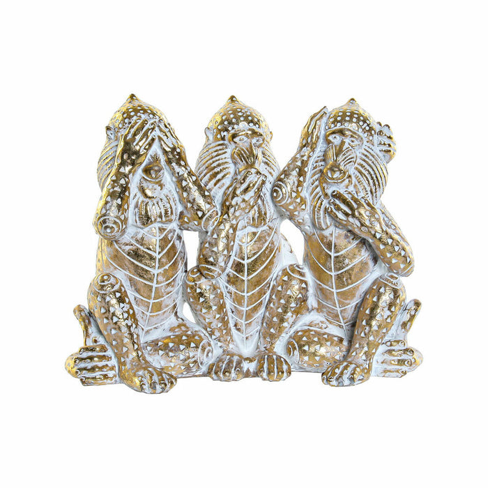 Figură Decorativă DKD Home Decor Auriu* Rășină Tropical murat 21 x 11 x 16,2 cm