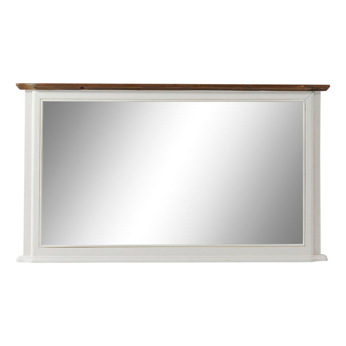Oglindă de perete DKD Home Decor 115 x 6 x 66 cm Geam Maro Alb Romantic