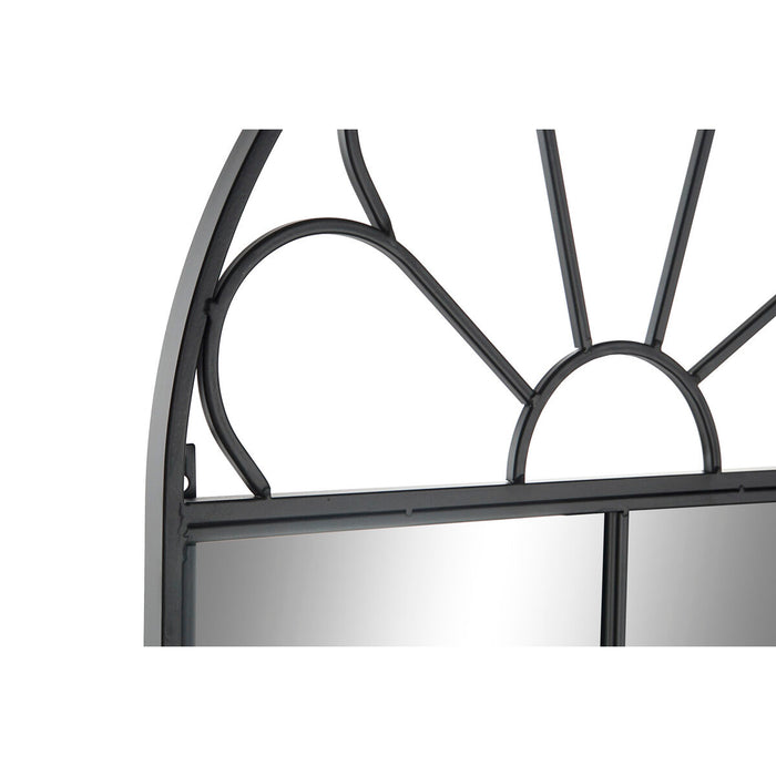 Oglindă de perete DKD Home Decor Negru Fier Fereastră 55 x 2 x 169 cm