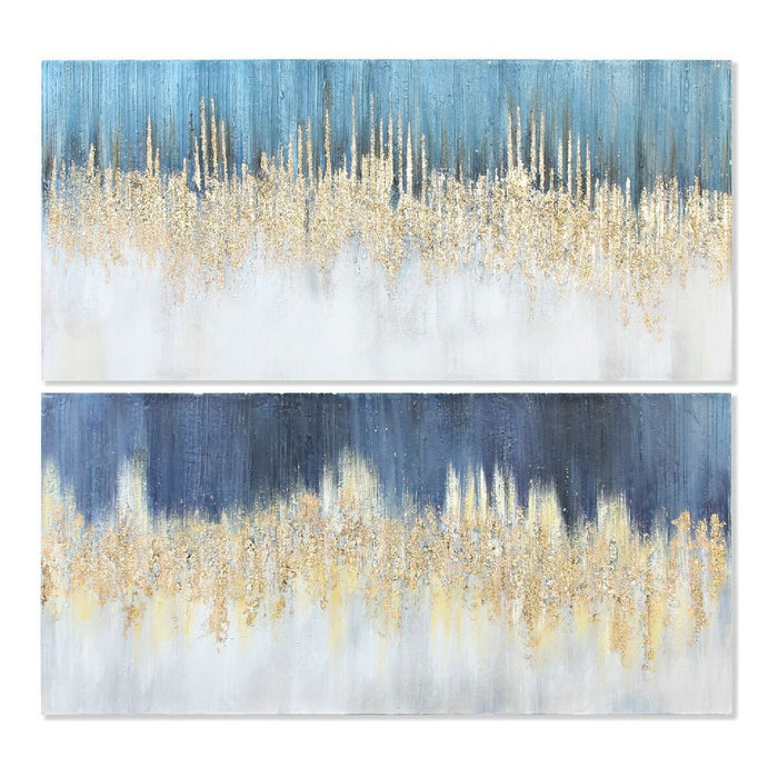 Tablou DKD Home Decor CU-179201 150 x 4 x 70 cm Abstract (2 Unități)