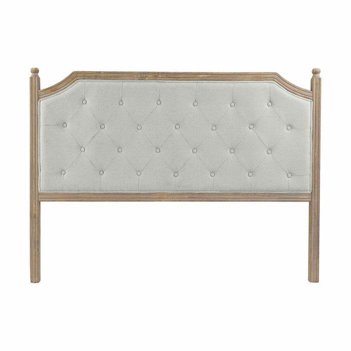 Tăblie de Pat DKD Home Decor Gri Natural Lemn Lemn de cauciuc