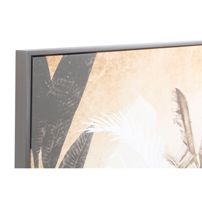 Tablou DKD Home Decor Květiny Modern 103,5 x 4,5 x 143 cm (2 Unități)