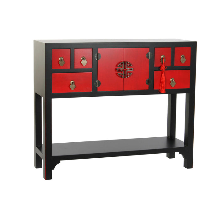Consolă DKD Home Decor Negru Brad Lemn MDF 95 x 25 x 78,5 cm