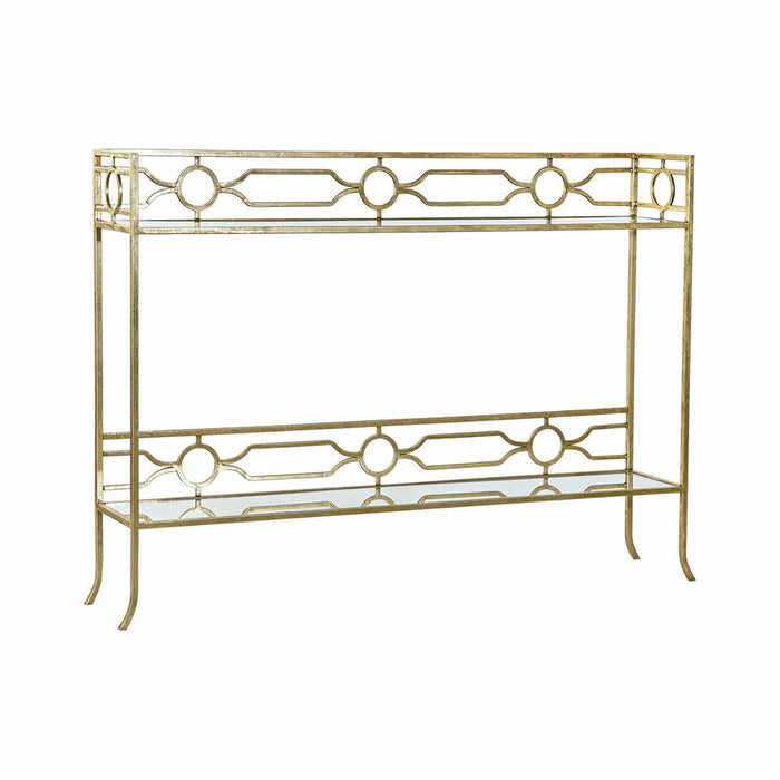 Consolă DKD Home Decor Oglindă Auriu* Metal (127 x 23 x 90 cm)