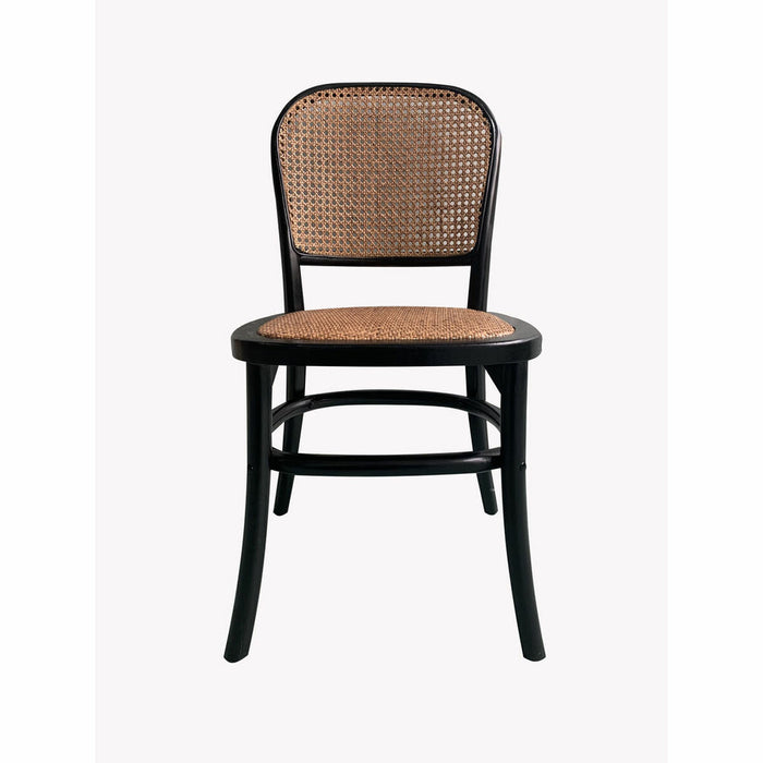 Scaun de Sufragerie DKD Home Decor 8424001805686 Negru Multicolor 48 x 45 x 85 cm