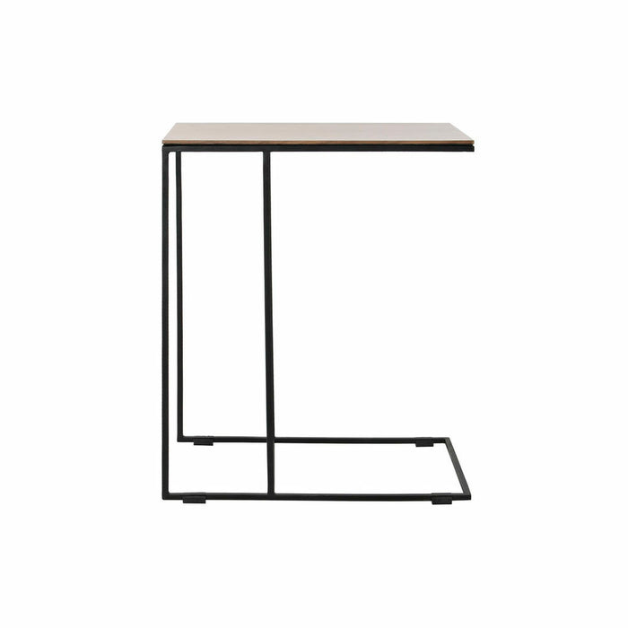 Masa laterală DKD Home Decor 8424001807475 50 x 30 x 61 cm Negru Metal Maro