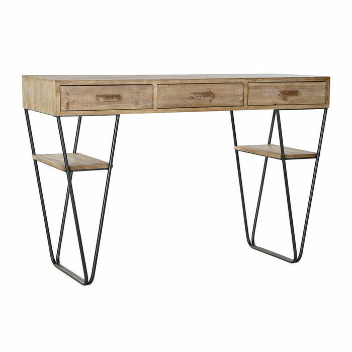 Consolă DKD Home Decor Negru Metal Brad (120 x 43 x 78 cm)