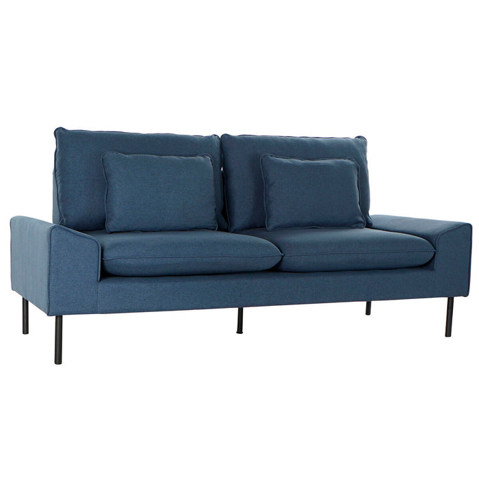 Canapea DKD Home Decor Poliester Metal Bleumarin (197 x 82 x 90 cm)