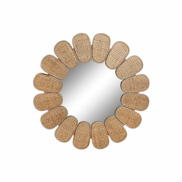 Oglindă de perete DKD Home Decor Ratan (80.5 x 2 x 80.5 cm)