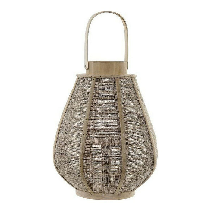 Suport de Lumânări DKD Home Decor Lin Bambus (28 x 28 x 51 cm)