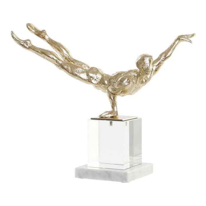 Figură Decorativă DKD Home Decor Rășină Geam Marmură (30 x 10 x 27 cm)