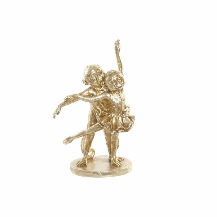 Figură Decorativă DKD Home Decor FZ-95015 18,5 x 11,2 x 29,5 cm Auriu* Rășină Colonial Maimuță