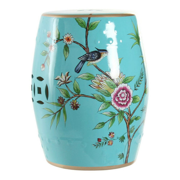 Masa laterală DKD Home Decor Albastru Porțelan 35 x 35 x 45 cm