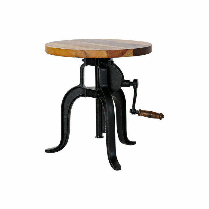 Masa laterală DKD Home Decor Negru Natural Lemn Metal 45 x 45 x 42 cm