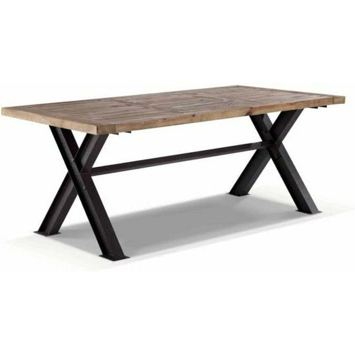 Masă de Sufragerie DKD Home Decor Metal Fier Lemn Reciclat 200 x 100 x 78 cm