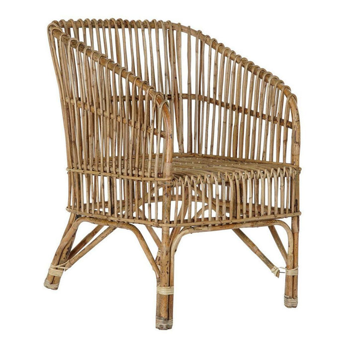 Scaun de Sufragerie DKD Home Decor Multicolor Natural 56 x 52 x 82 cm